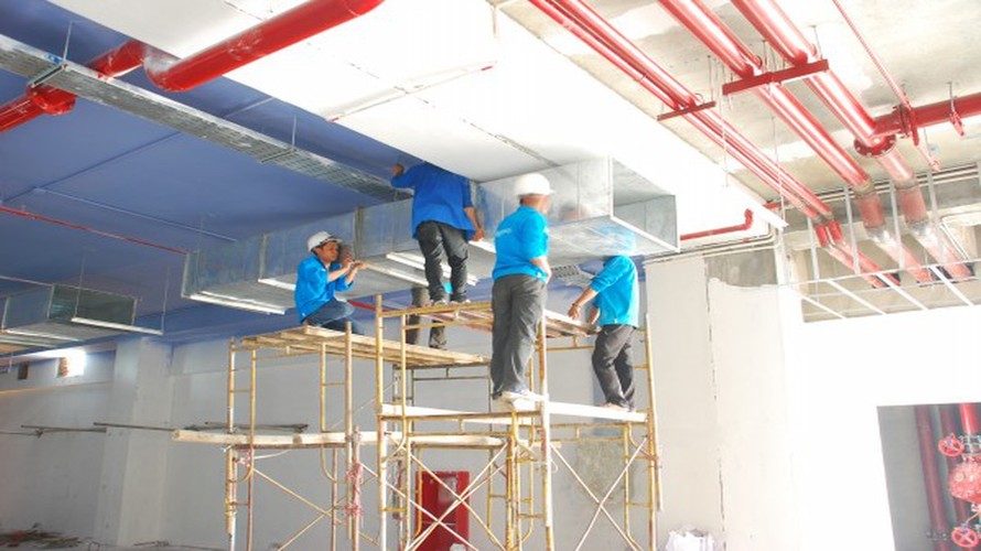 đường ống PCCC đi âm trần